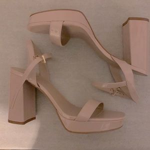 Size 9 Chunky Nude Heel- Never Worn!!